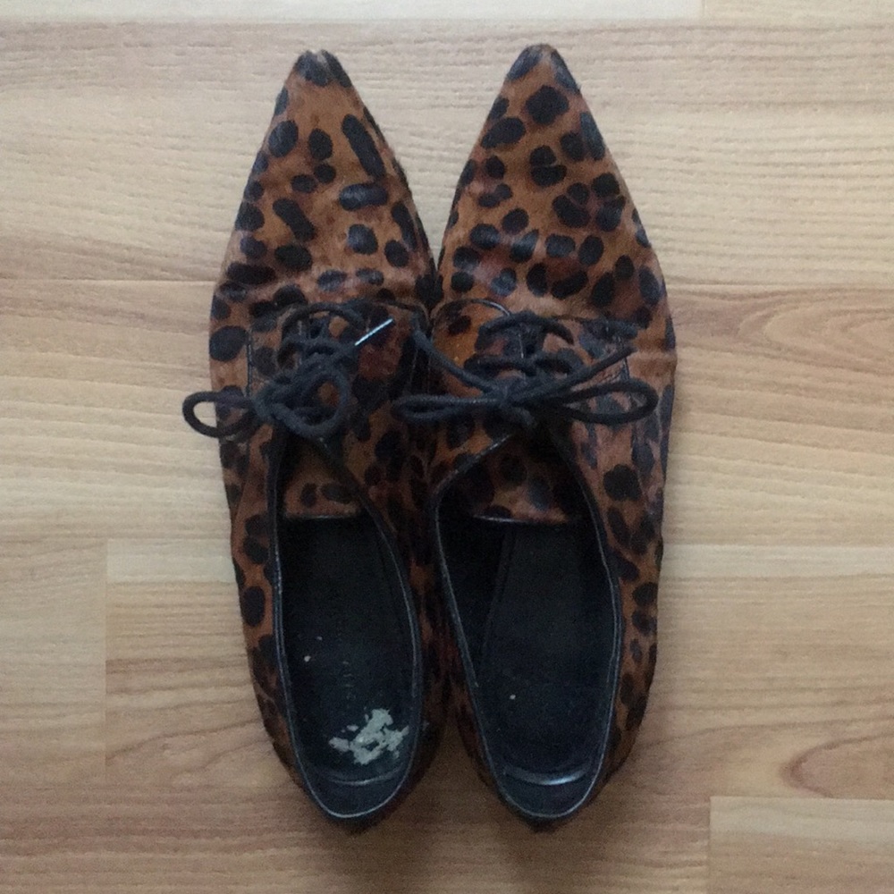 Leopard print Oxfords